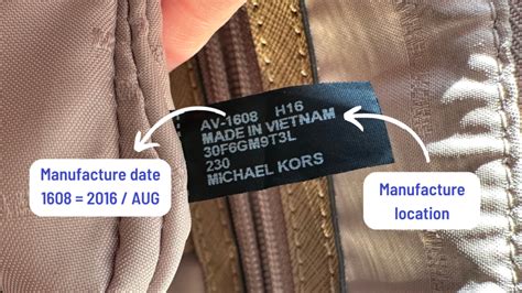 michael kors qr code inside|check for michael kors bags.